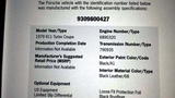 Porsche 911 930 Turbo Manching Numbers
